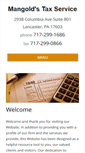 Mobile Screenshot of mangoldstaxservice.com