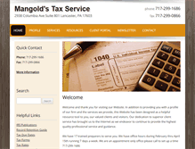 Tablet Screenshot of mangoldstaxservice.com